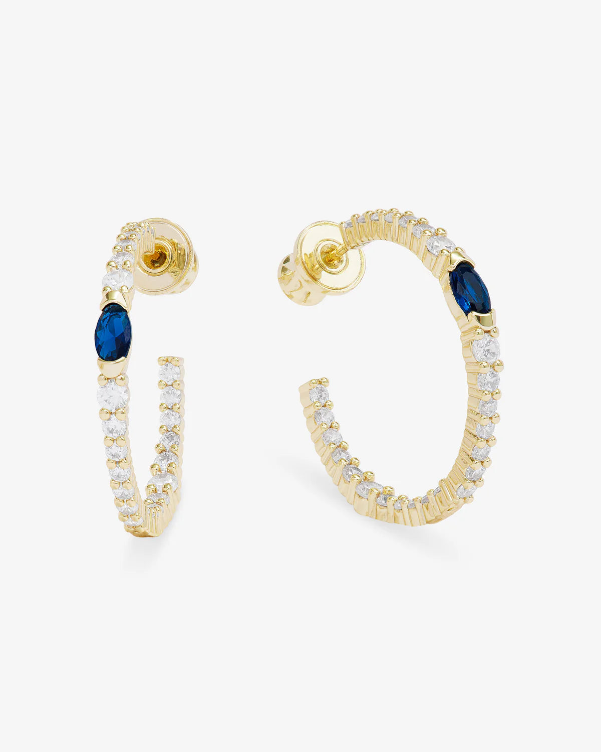 The Maven Hoops 1"- Sapphire