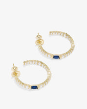 The Maven Hoops 1"- Sapphire