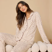Aria- Slim Notch Collar PJ Set