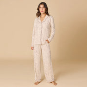 Aria- Slim Notch Collar PJ Set