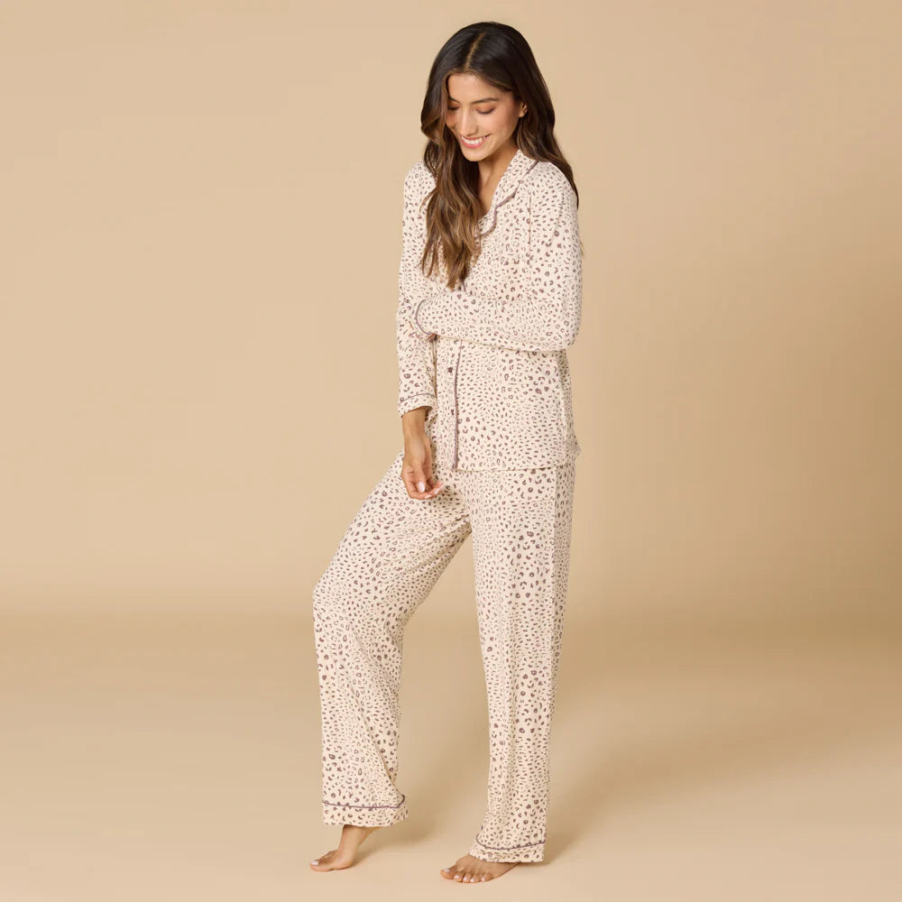 Aria- Slim Notch Collar PJ Set