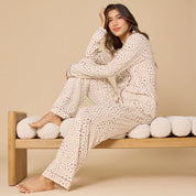Aria- Slim Notch Collar PJ Set