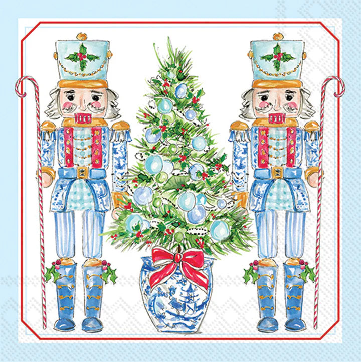 Paper Cocktail Napkin - Blue Nutcracker