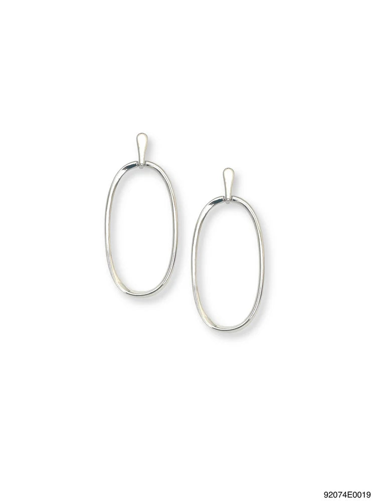 Lina Drop Earring - White Gold