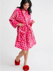 Hearts Bath Robe