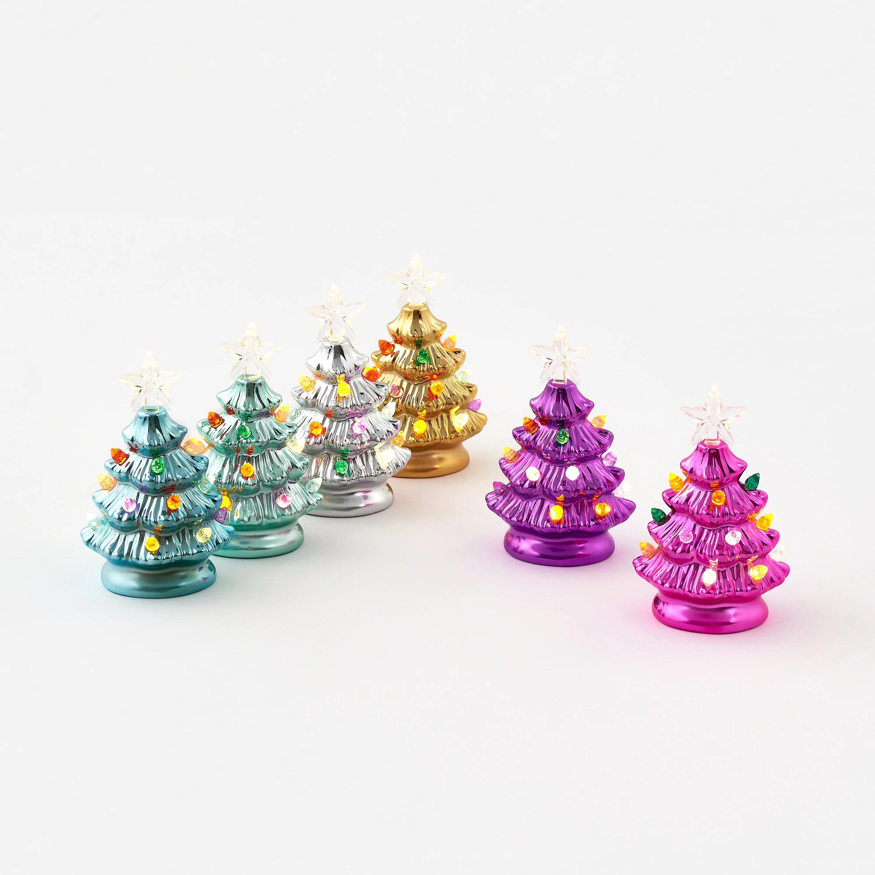 Ornaments/Glass - Multi Colored Tree Lihts