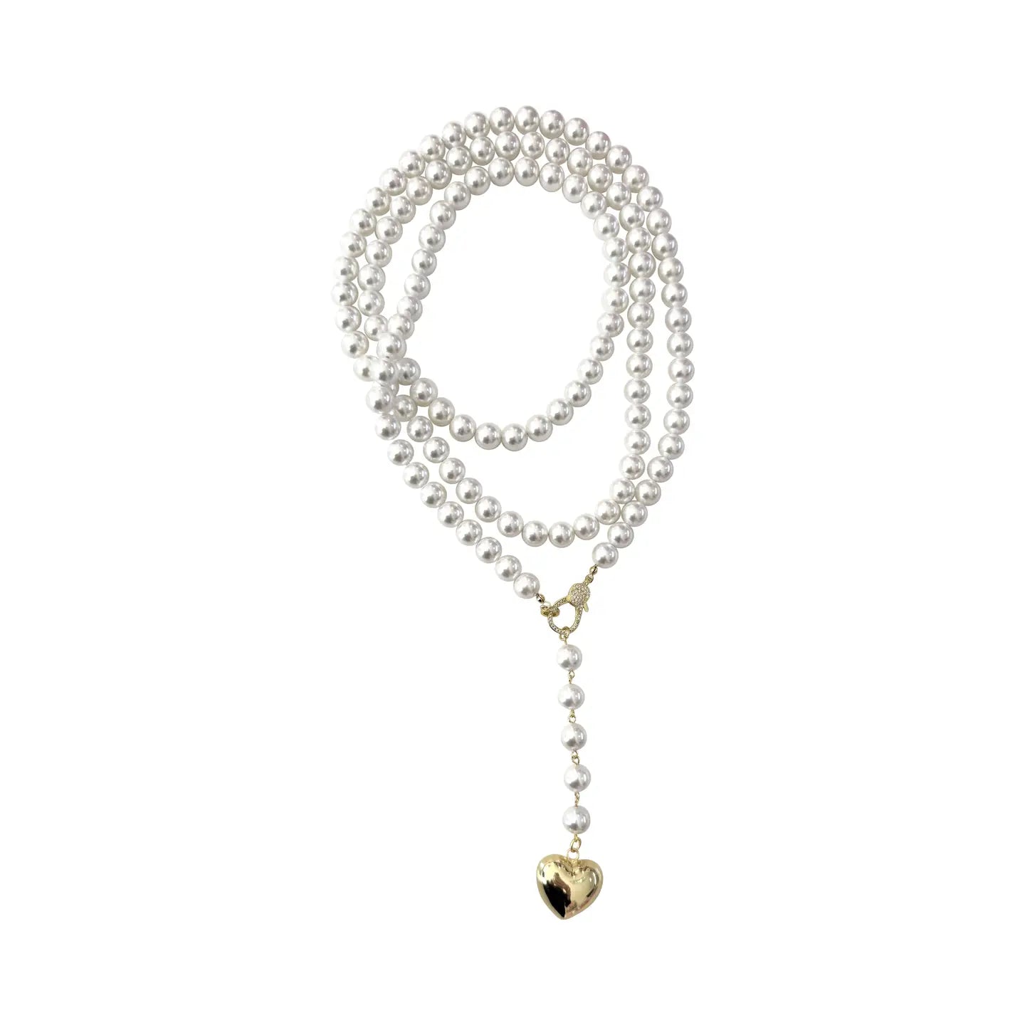 Elliot Beaded Wrap Heart Charm Necklace