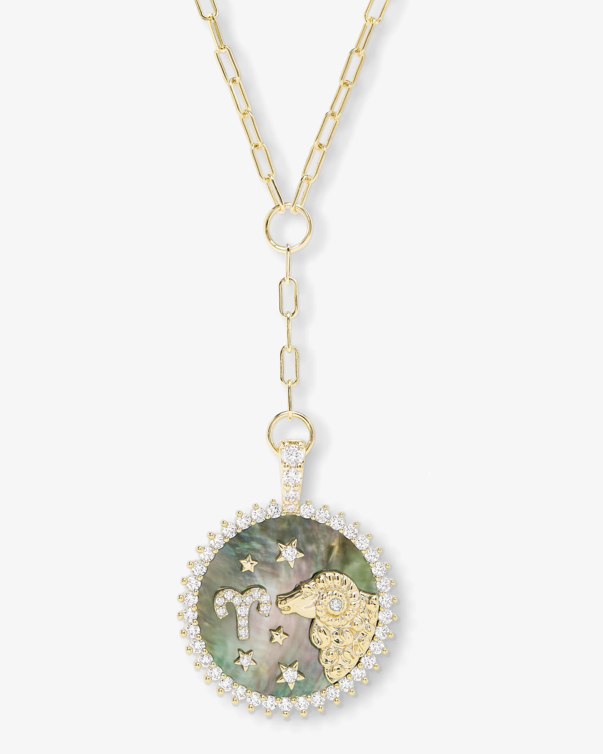 Melinda Maria Zodiac Medallion Necklace