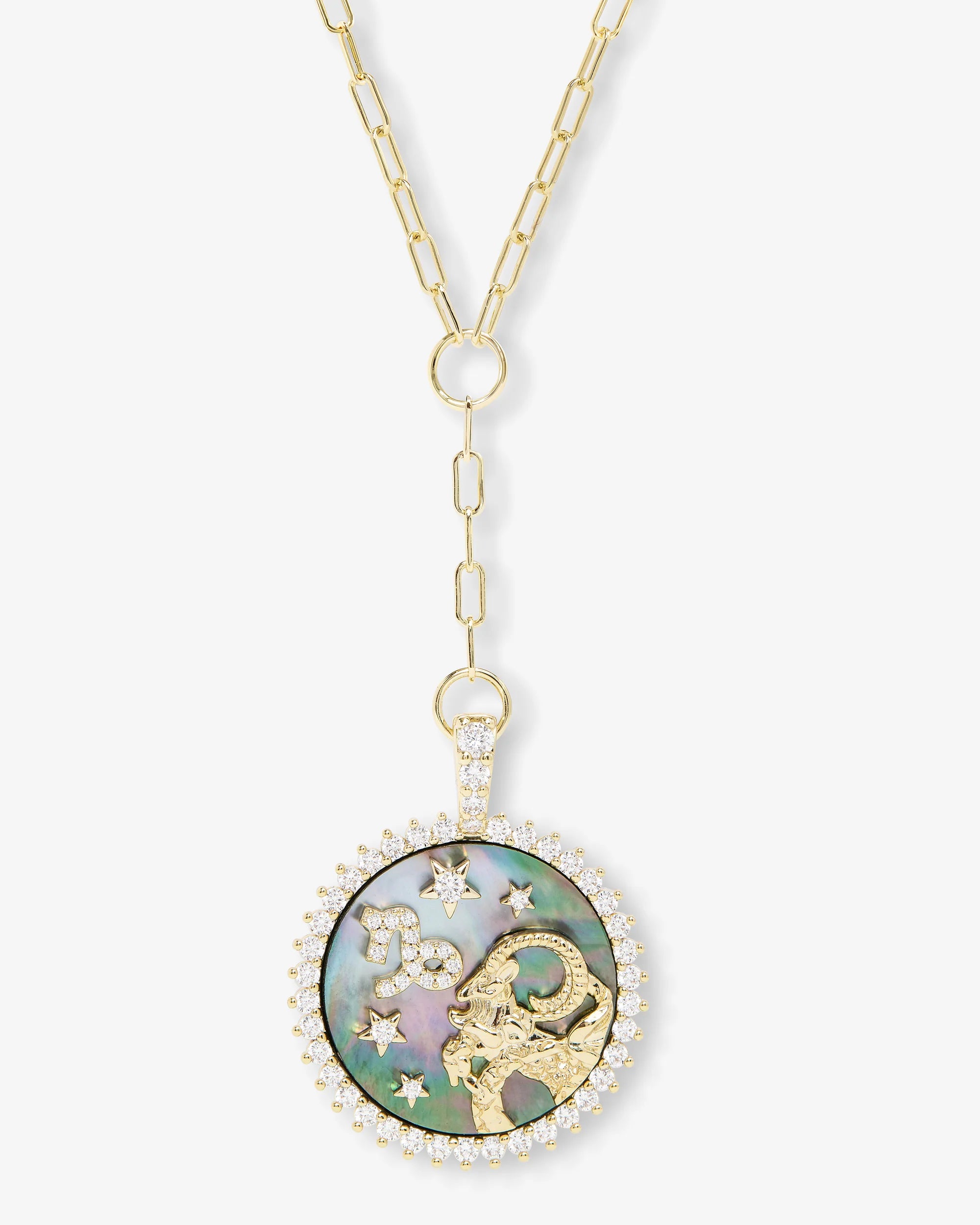 Melinda Maria Zodiac Medallion Necklace