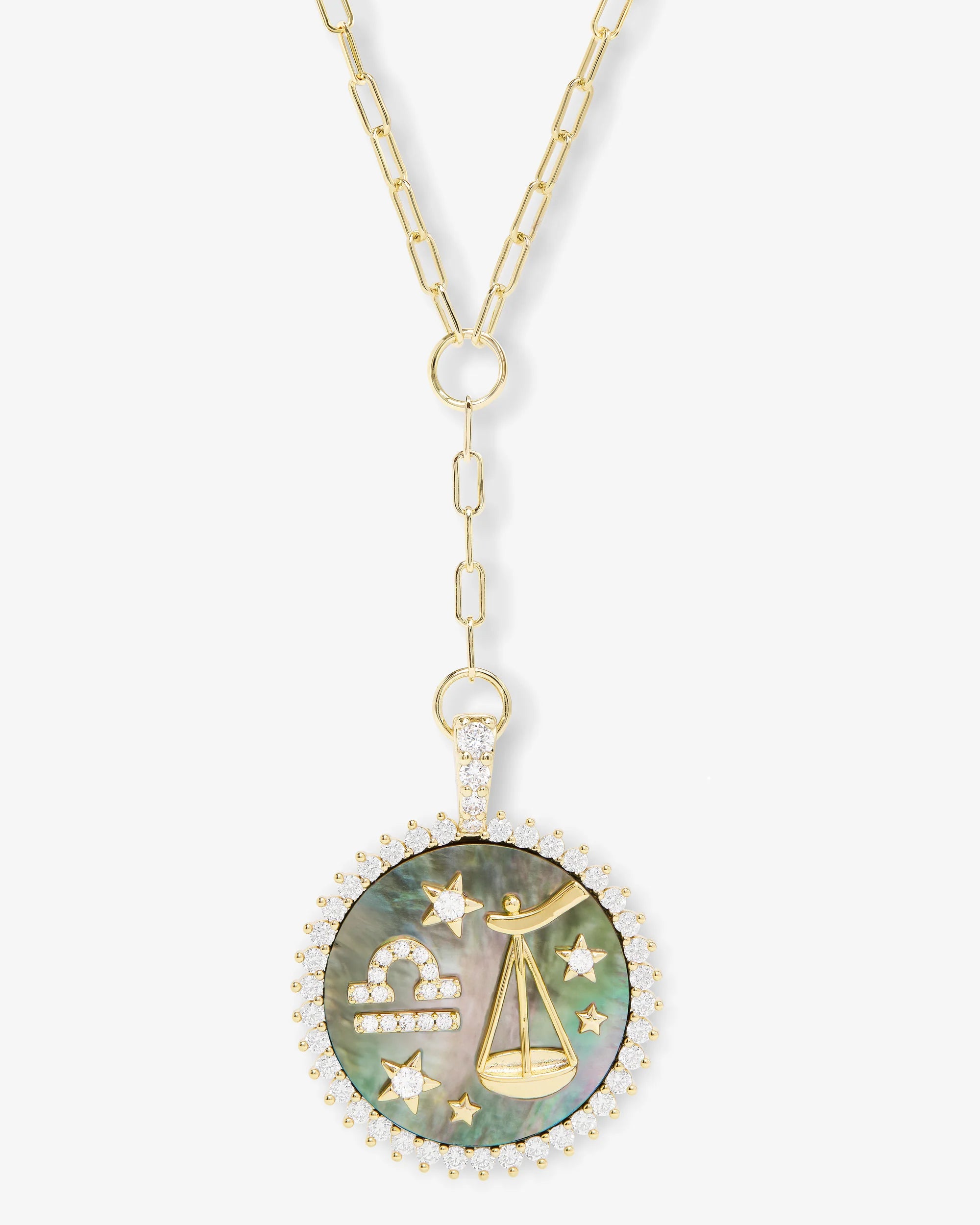 Melinda Maria Zodiac Medallion Necklace