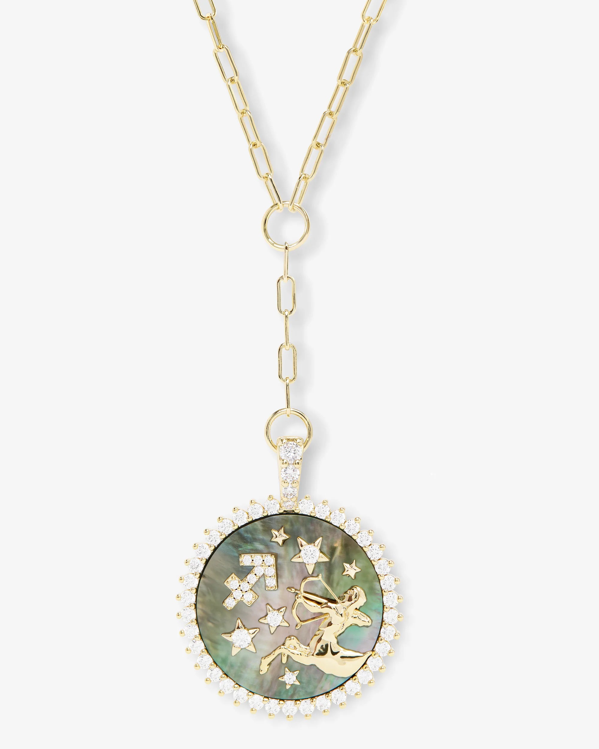 Melinda Maria Zodiac Medallion Necklace