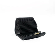 Quilted Credit Card Holder- Black