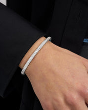 Ashley Pavé Cuff 4mm- Silver