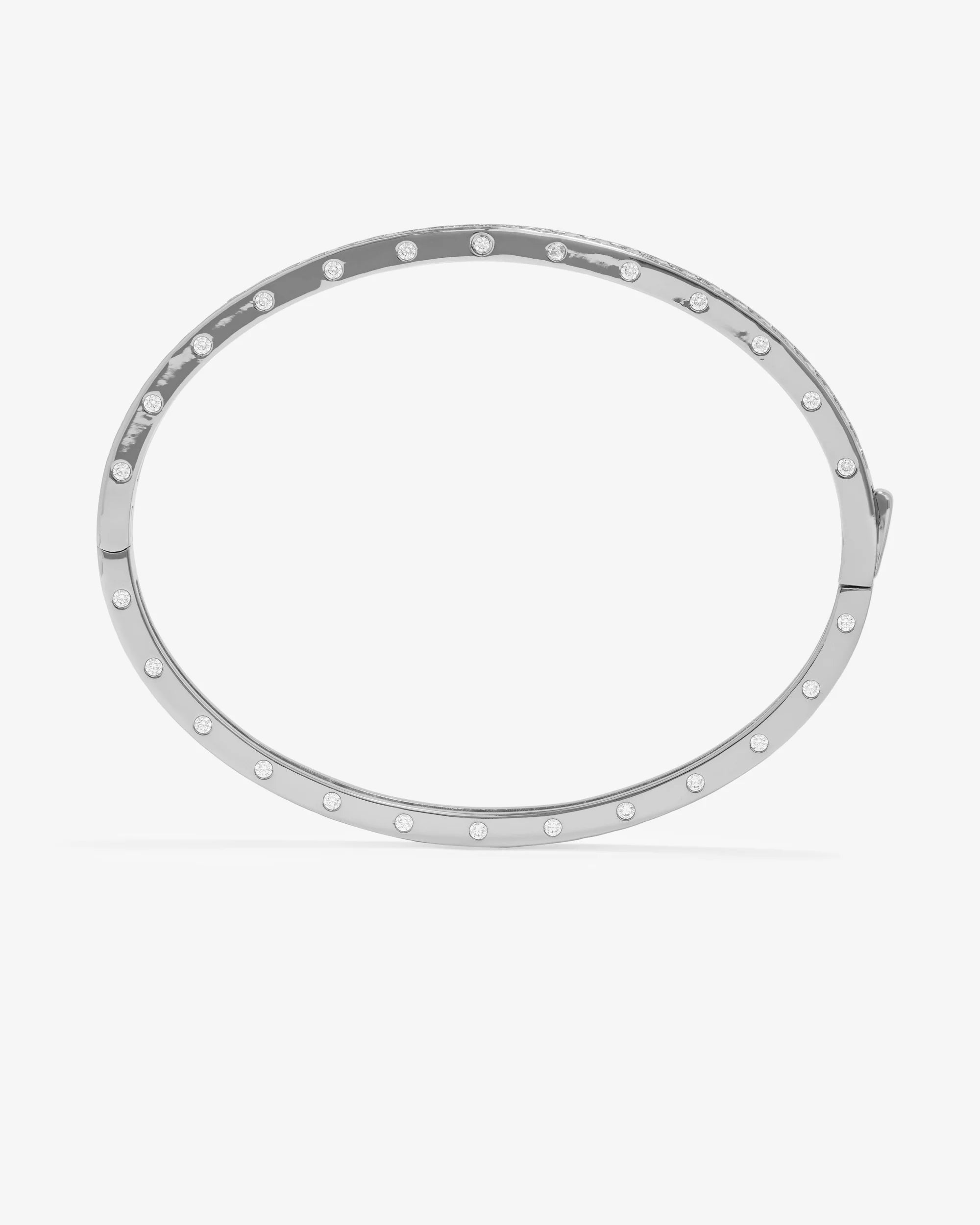 Ashley Pavé Cuff 4mm- Silver