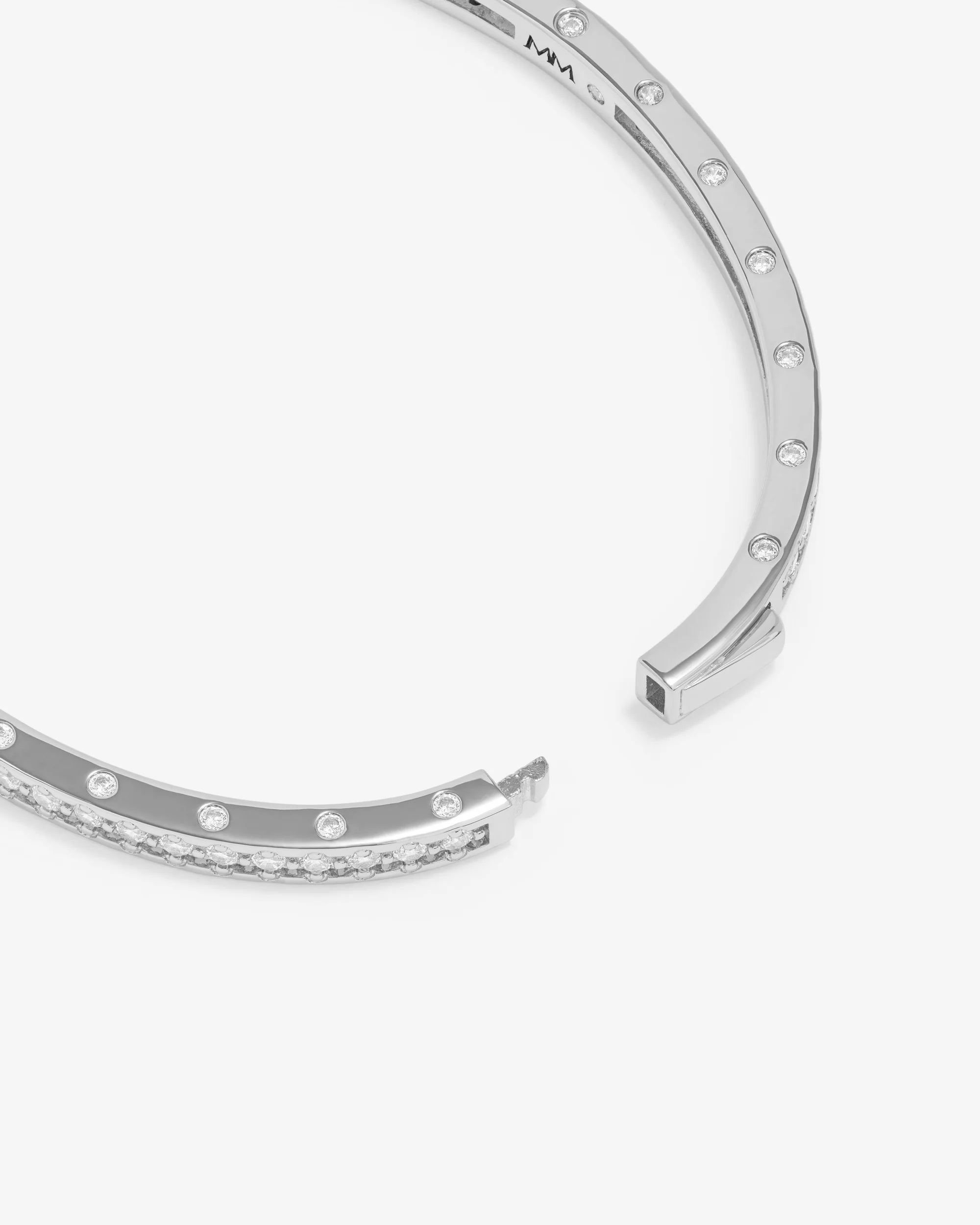 Ashley Pavé Cuff 4mm- Silver
