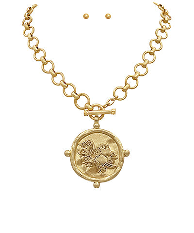 Gamecock Pendant Necklace