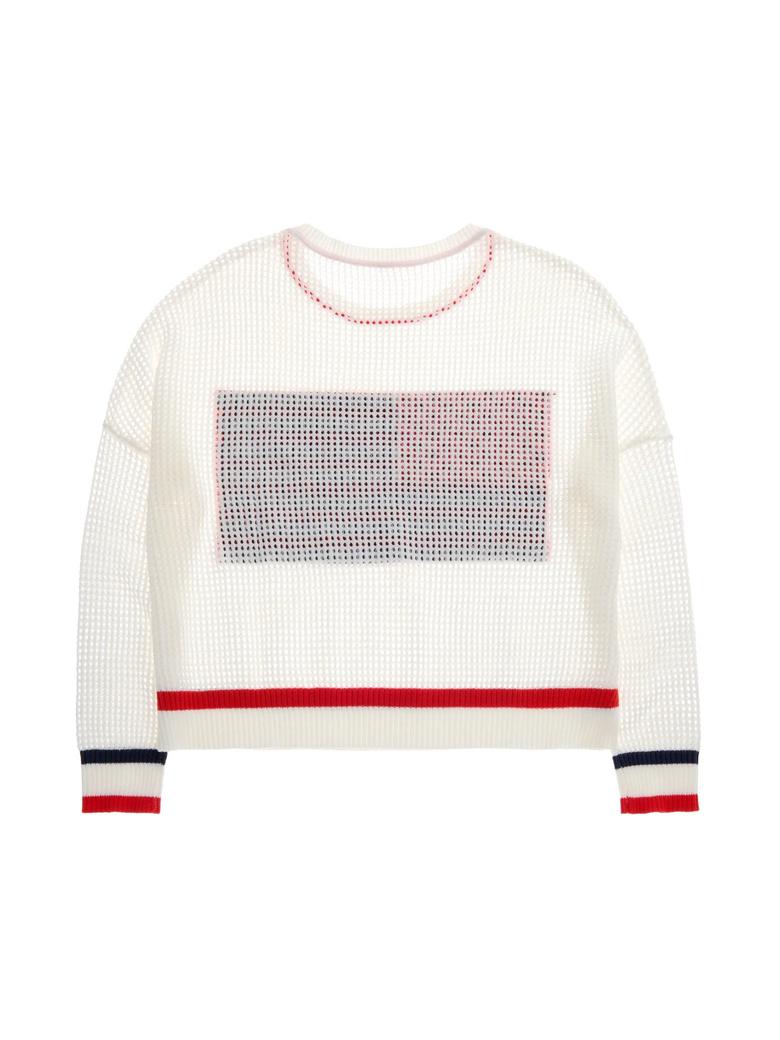 American Flag Mesh Sweater