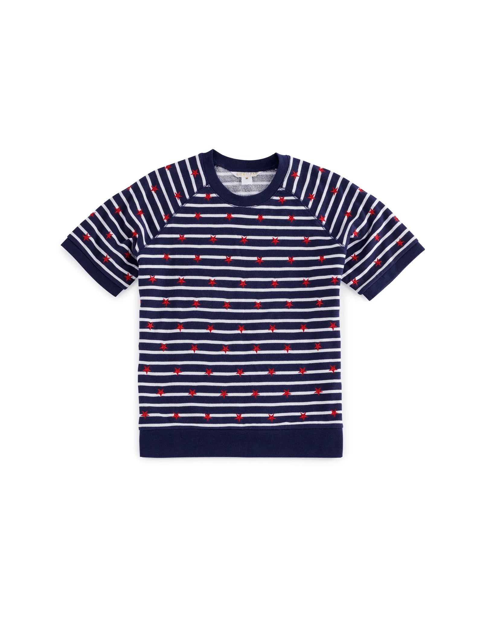 Shiraleah Stripes Lightweight Short Sleeve Sweatshirt