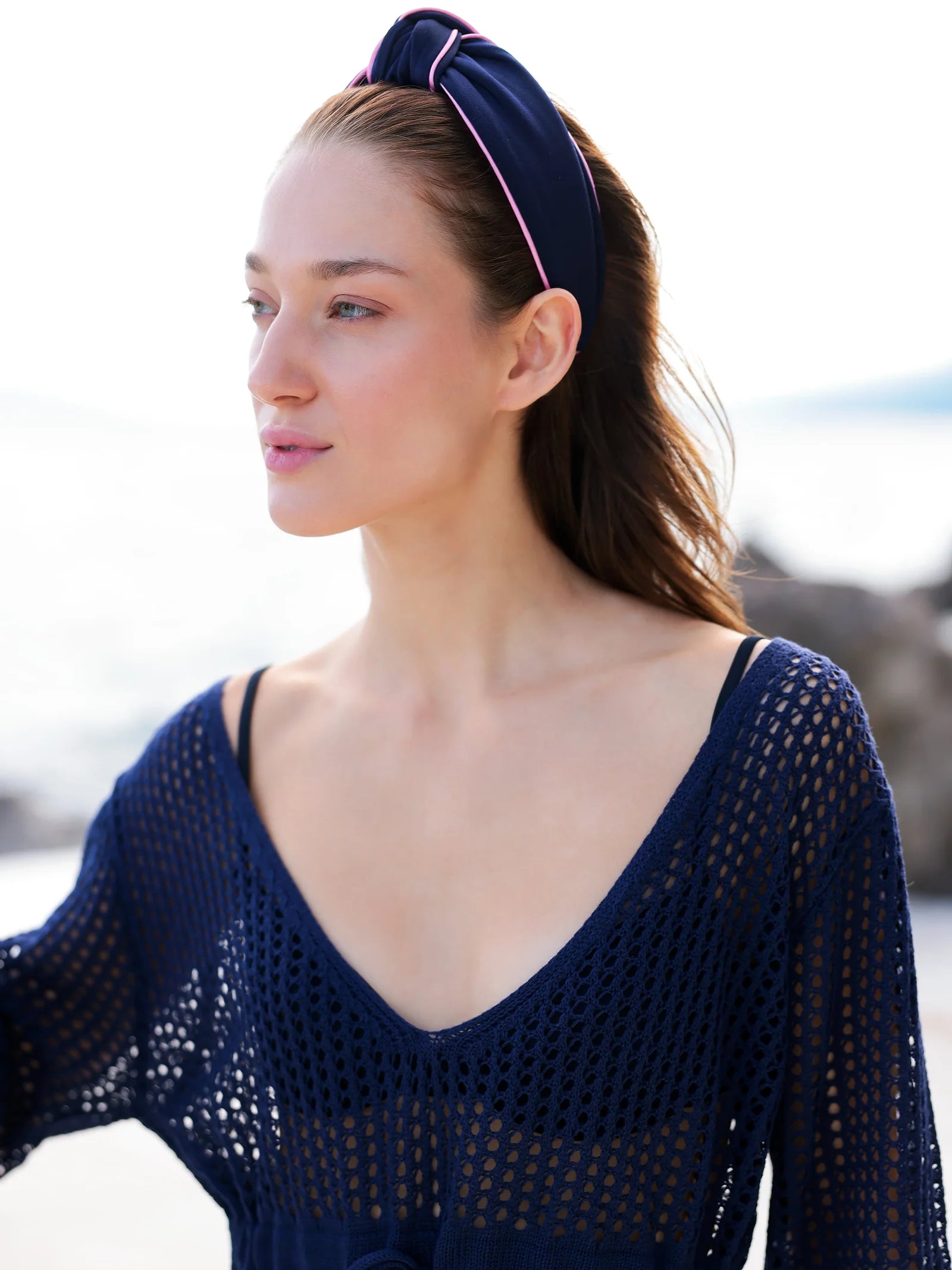 Marina Cover-Up Navy - Shiraleah