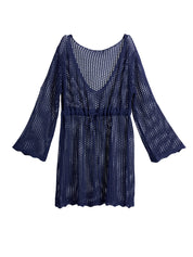 Marina Cover-Up Navy - Shiraleah