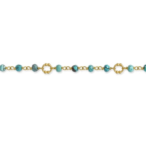 Everything Necklace - Turquoise & Brass