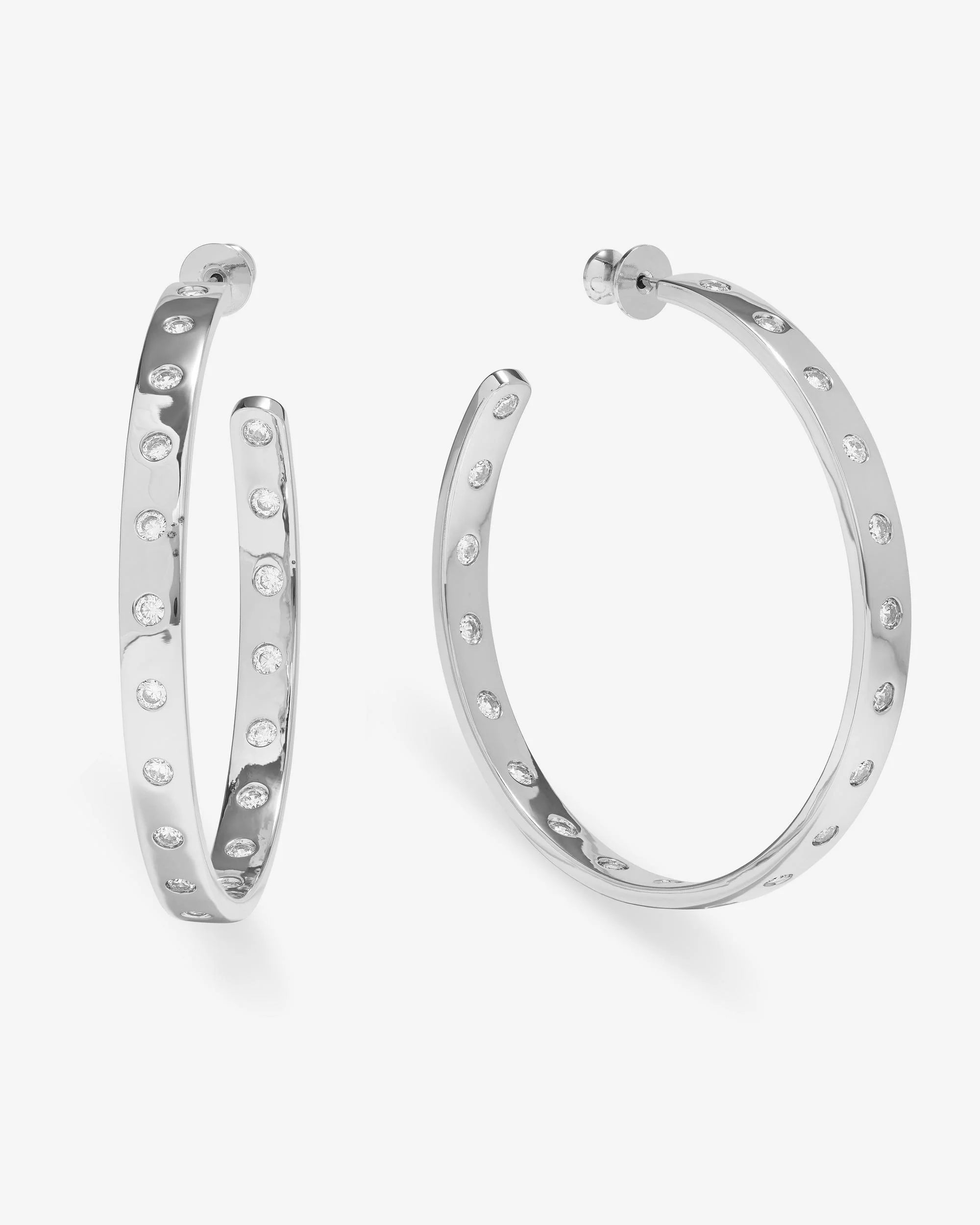 Ashley Rodeo Hoops 2"- Silver
