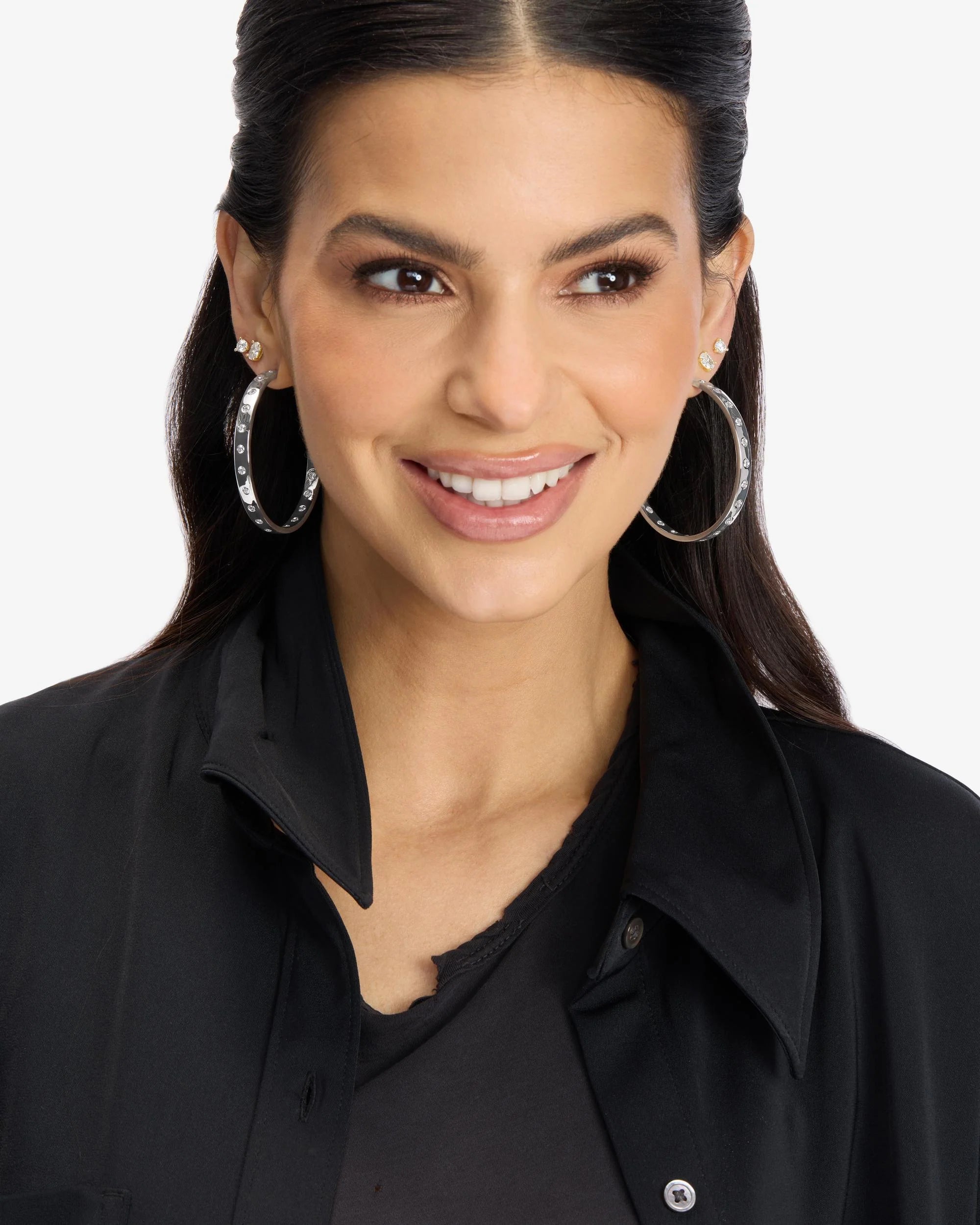 Ashley Rodeo Hoops 2"- Silver