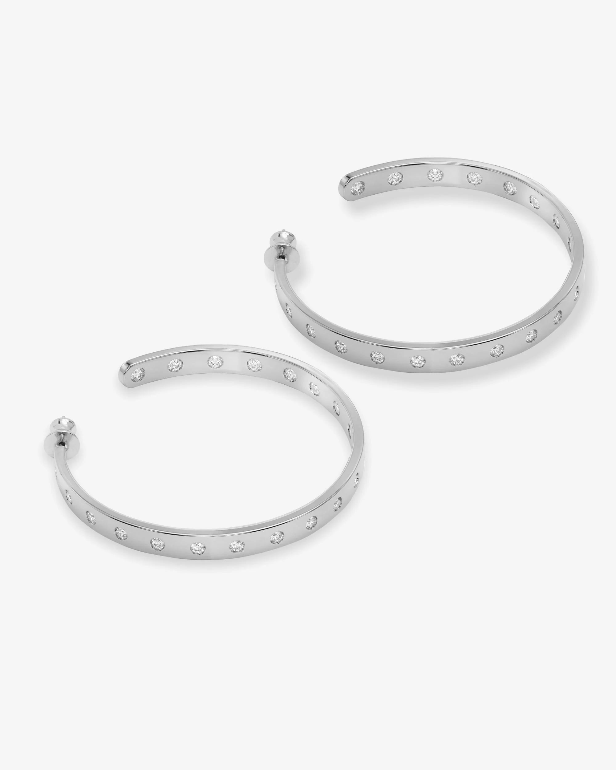 Ashley Rodeo Hoops 2"- Silver