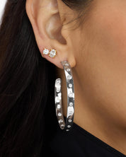 Ashley Rodeo Hoops 2"- Silver