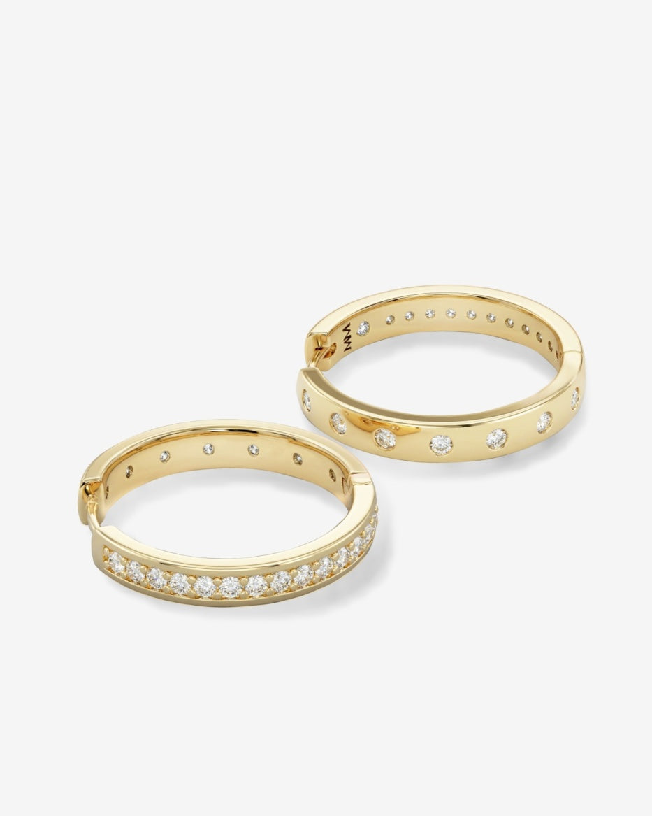 Ashley Infinity Reversible Hoops 1"