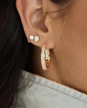 Ashley Infinity Reversible Hoops 1"