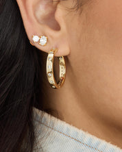 Ashley Infinity Reversible Hoops 1"
