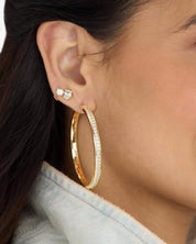 Ashley Infinity Reversible Hoops 2”