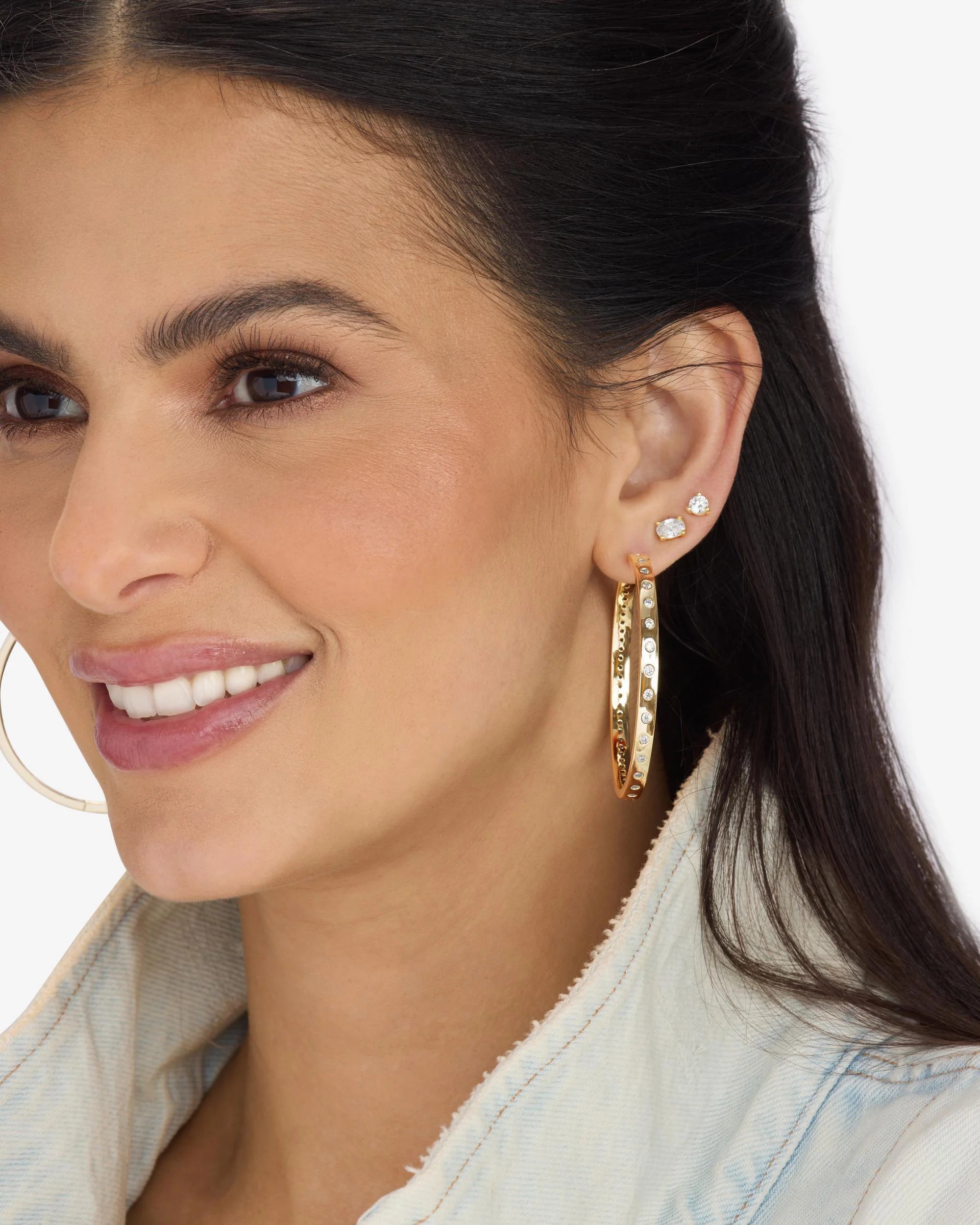 Ashley Infinity Reversible Hoops 2”