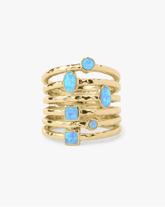 Monroe Ring- Blue Opal