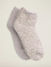 Cozy Chic Barefoot Tennis Sock Set/ Oyster Multi