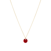 16" Necklace Gold - Reflection Birthstone Small Charm