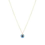 16" Necklace Gold - Reflection Birthstone Small Charm