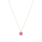 16" Necklace Gold - Reflection Birthstone Small Charm
