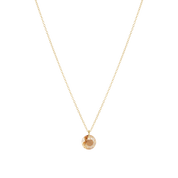 16" Necklace Gold - Reflection Birthstone Small Charm