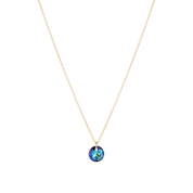 16" Necklace Gold - Reflection Birthstone Small Charm