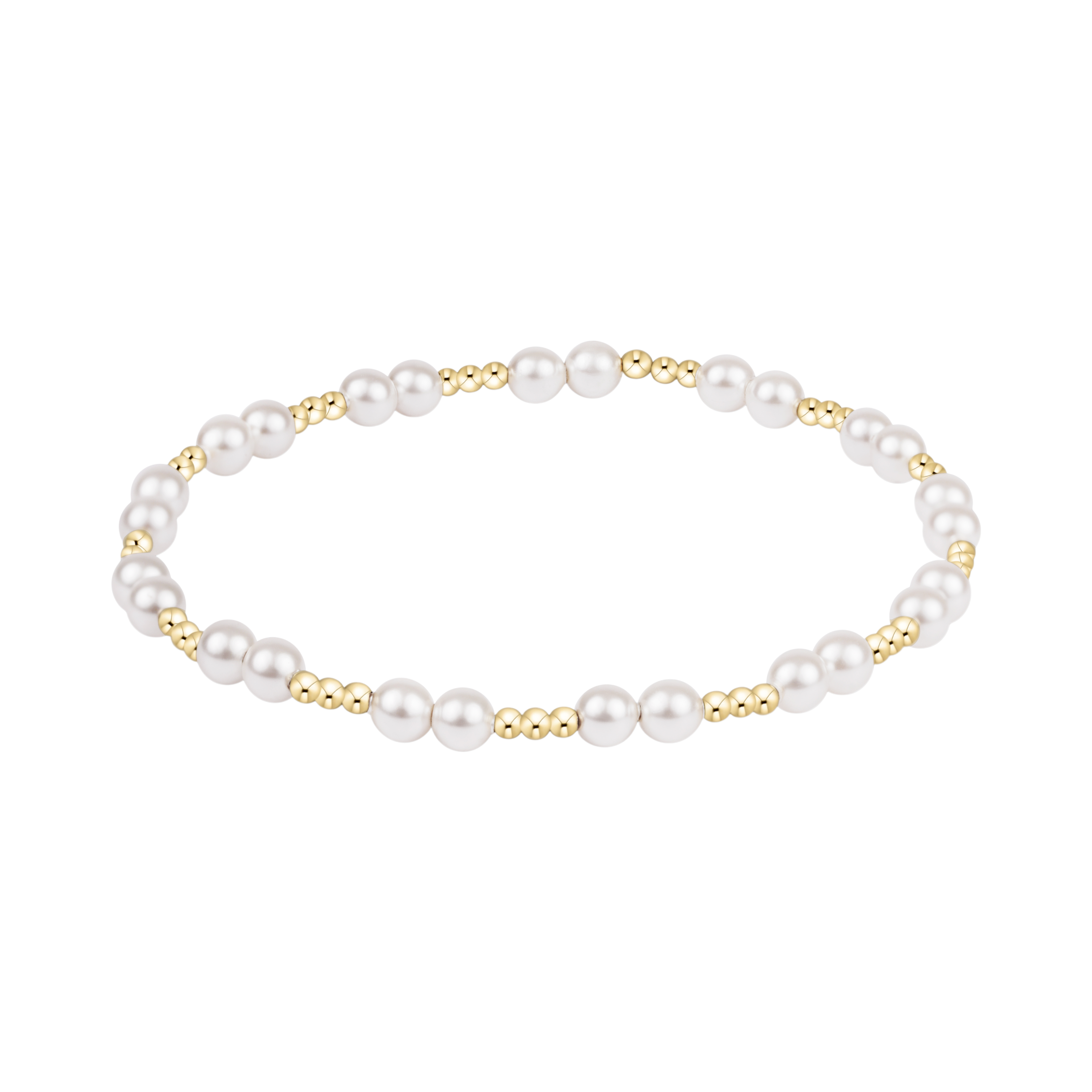 ENewton Together Pearl Bracelet 4MM- Gold