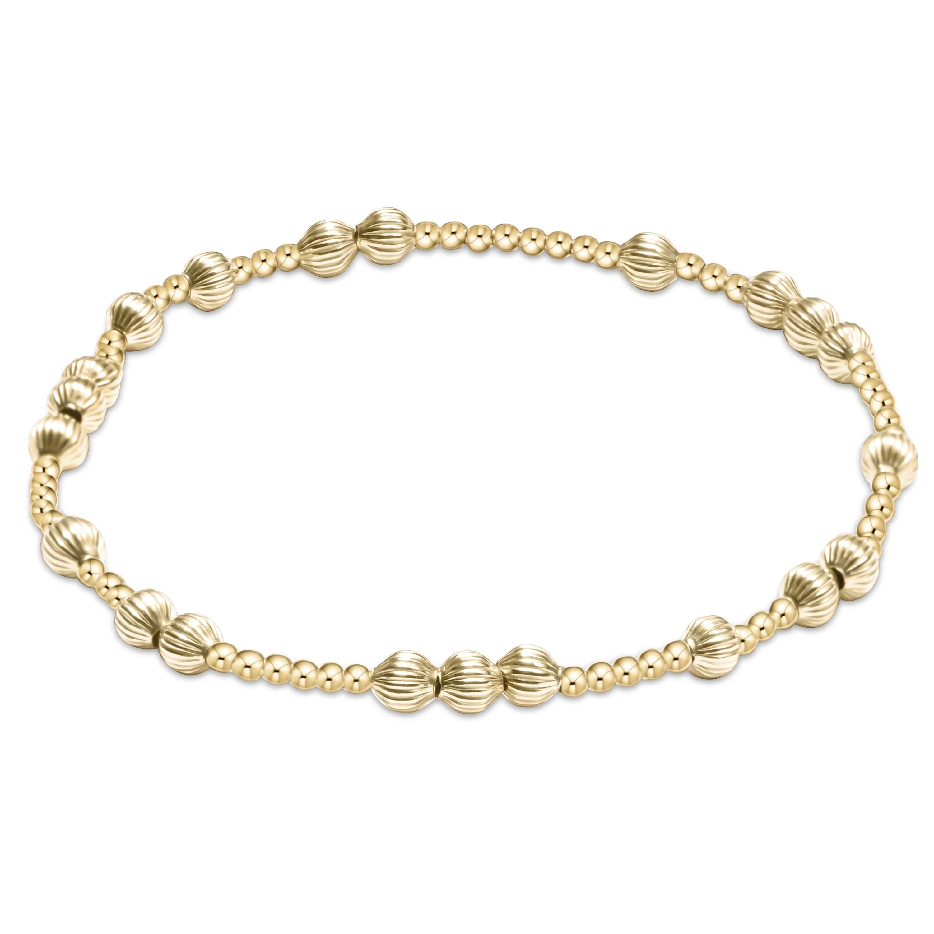 XL Extends Hope Unwritten Dignity Gold 4mm Bracelet