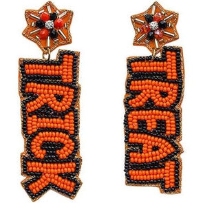 “Trick Treat" Beaded Earrings