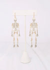 Benny Skeleton Glitter Earring