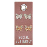 Stud Earrings - Social Butterfly