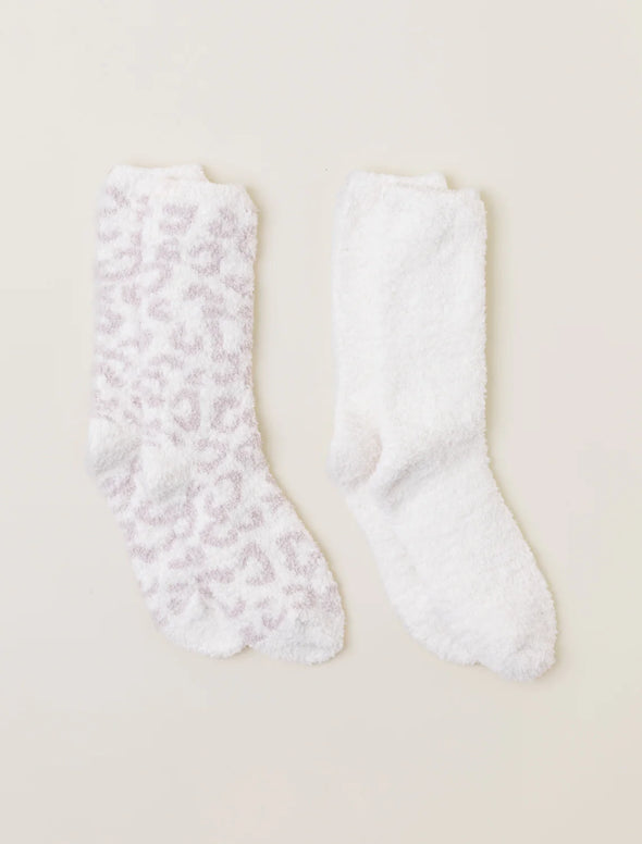Barefoot Dreams CC Women’s 2 Pair Sock Set - Stone