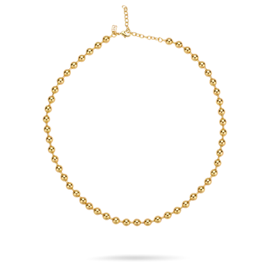 Foundry Ball Necklace - Gold Plate - 18"