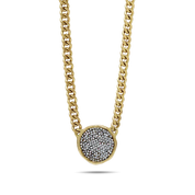 Kristal Halo Figaro Necklace