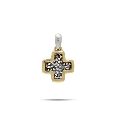 Crystal Life in Balance Cross Charm - Small